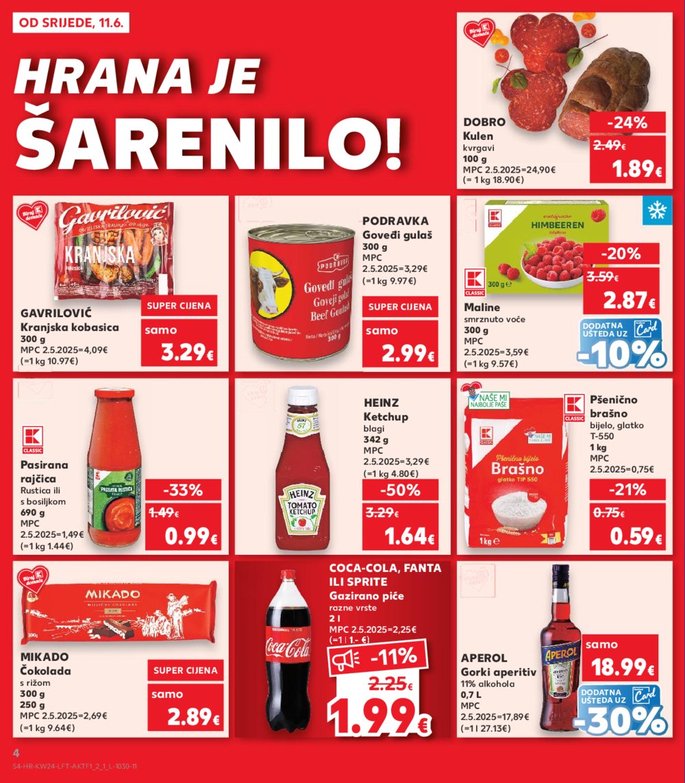 Kaufland katalog Akcija 11.06.-17.06.2025. Odabrane poslovnice