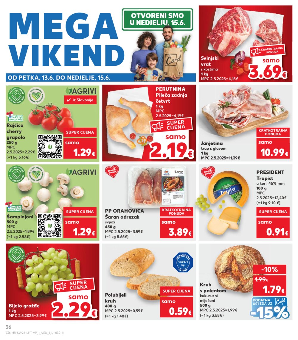 Kaufland katalog Akcija 11.06.-17.06.2025. Odabrane poslovnice