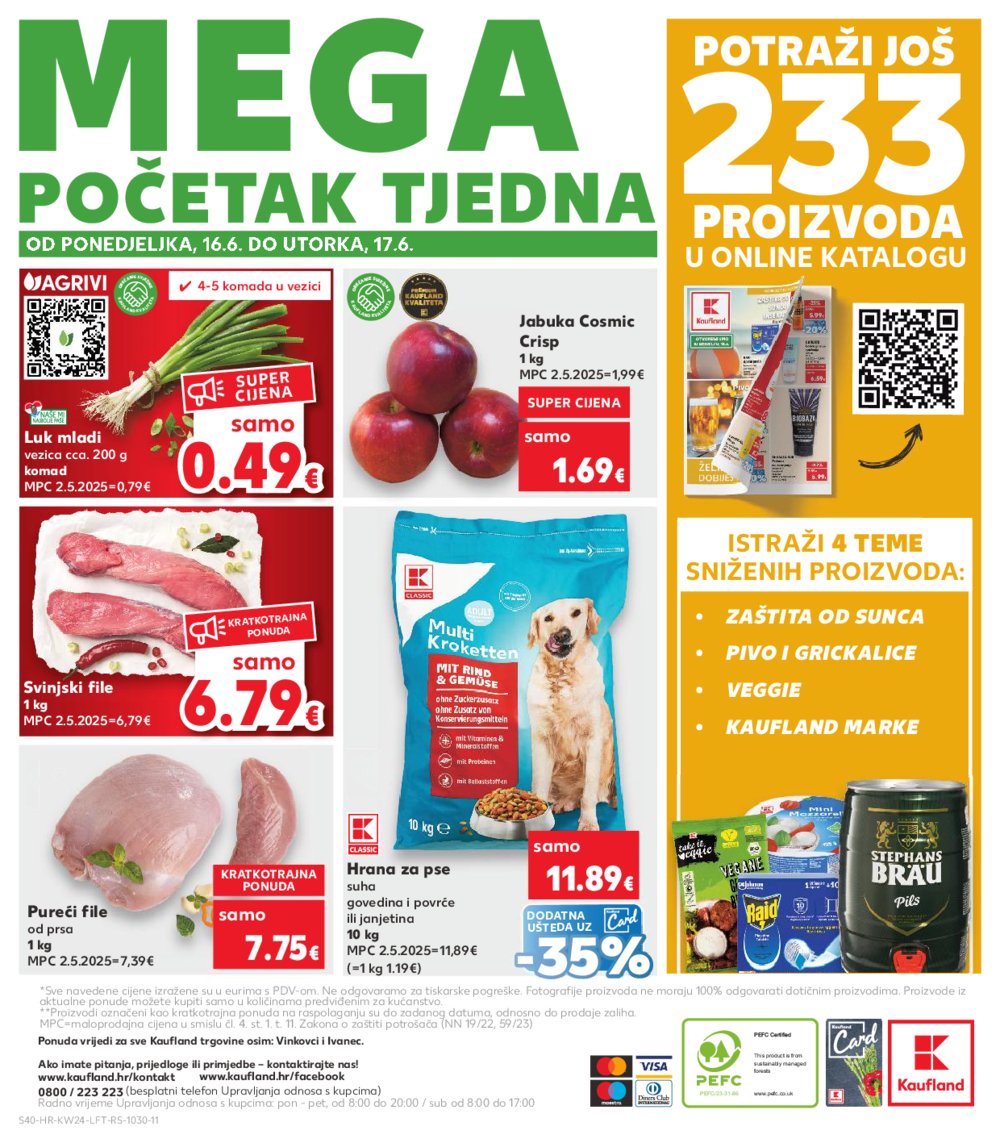 Kaufland katalog Akcija 11.06.-17.06.2025. Odabrane poslovnice