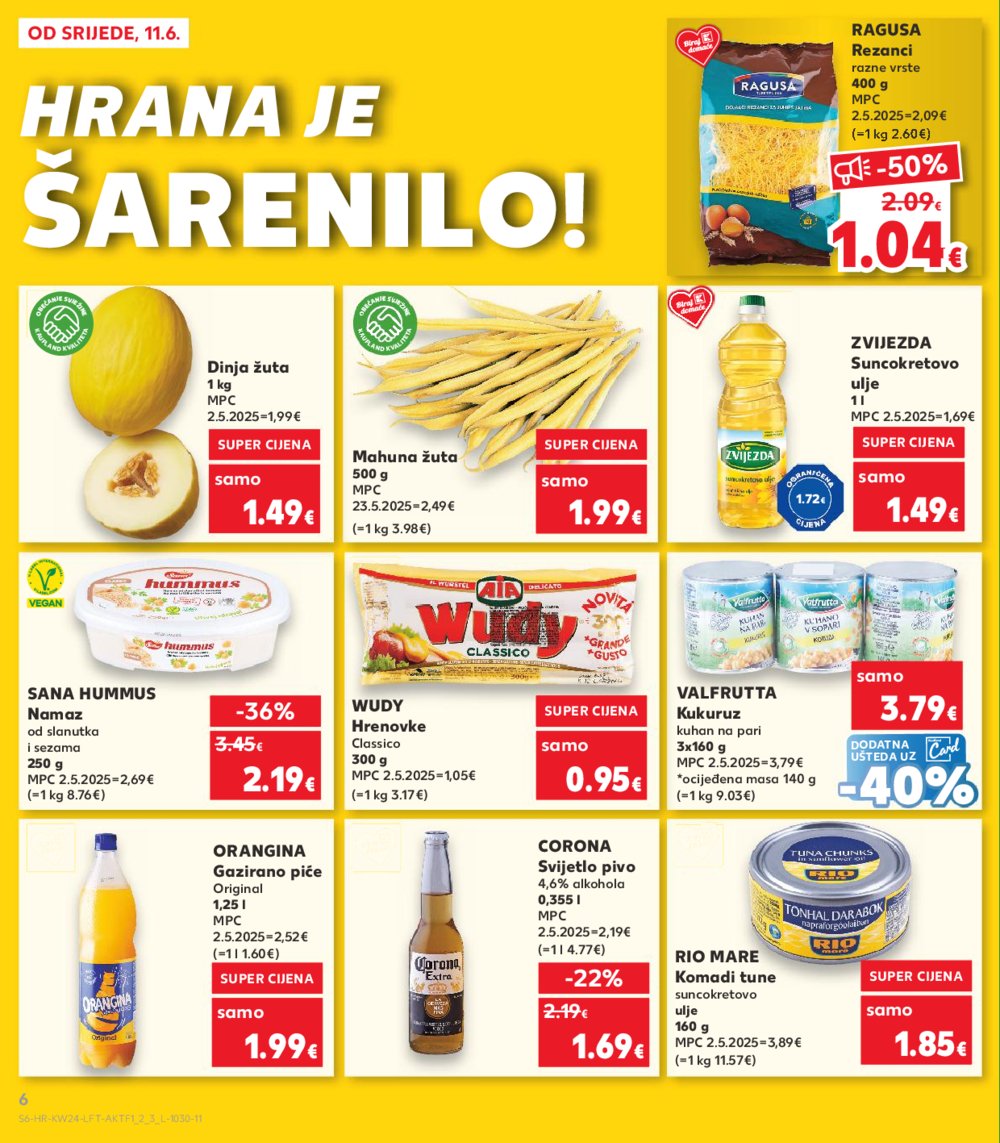 Kaufland katalog Akcija 11.06.-17.06.2025. Odabrane poslovnice