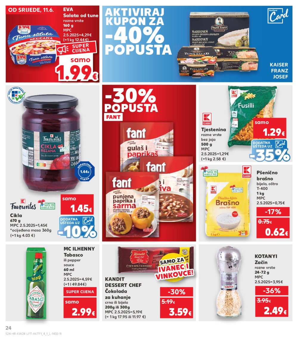 Kaufland katalog Akcija 11.06.-17.06.2025. Vinkovci