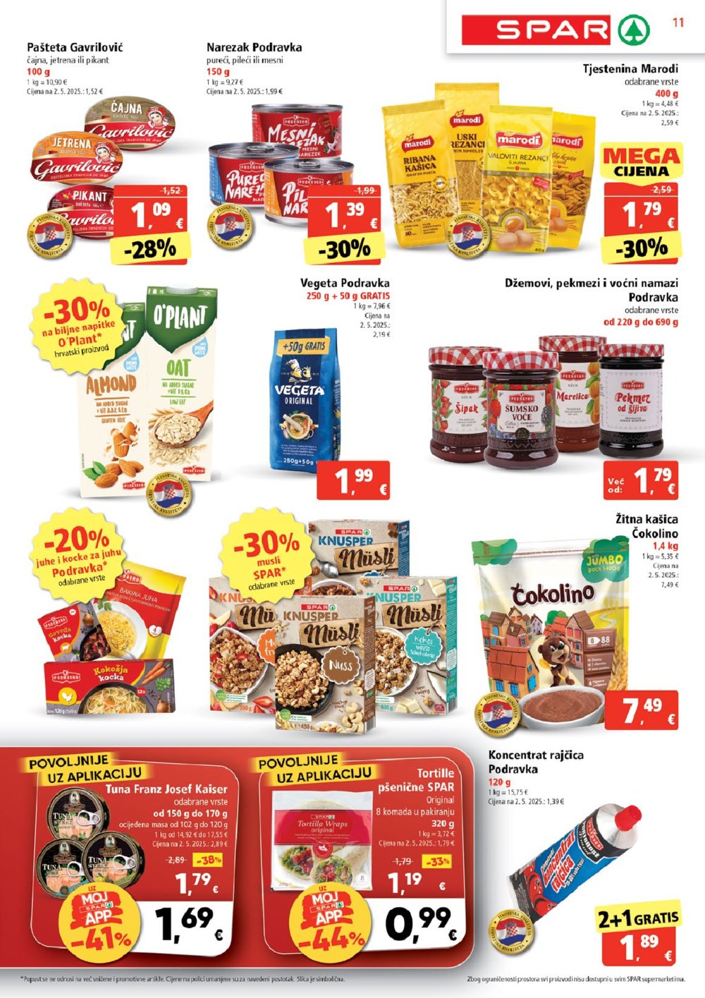 SPAR katalog Akcija 11.06.-17.06.2025.