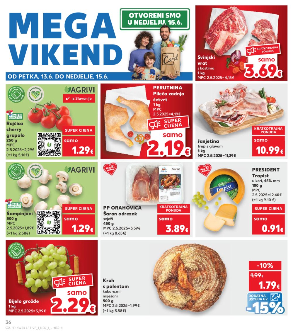 Kaufland katalog Akcija 11.06.-17.06.2025. Odabrane poslovnice