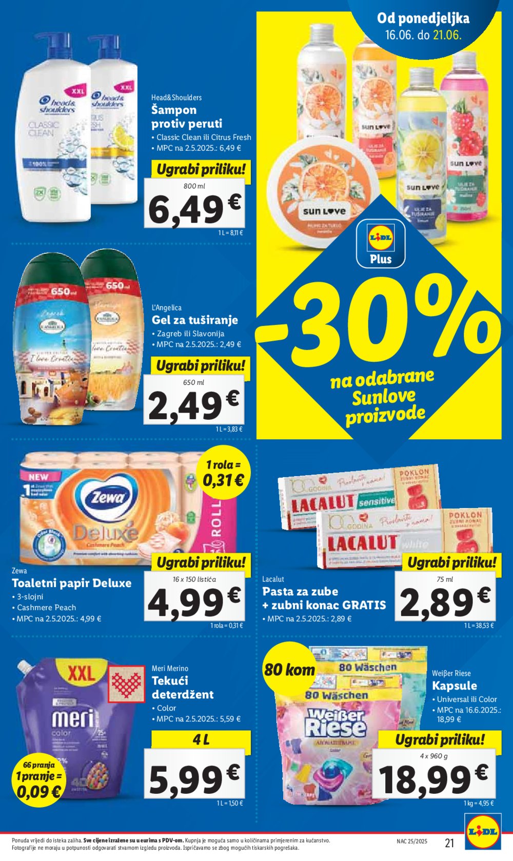 Lidl katalog Super ponuda od ponedjeljka 16.06.-22.06.2025.