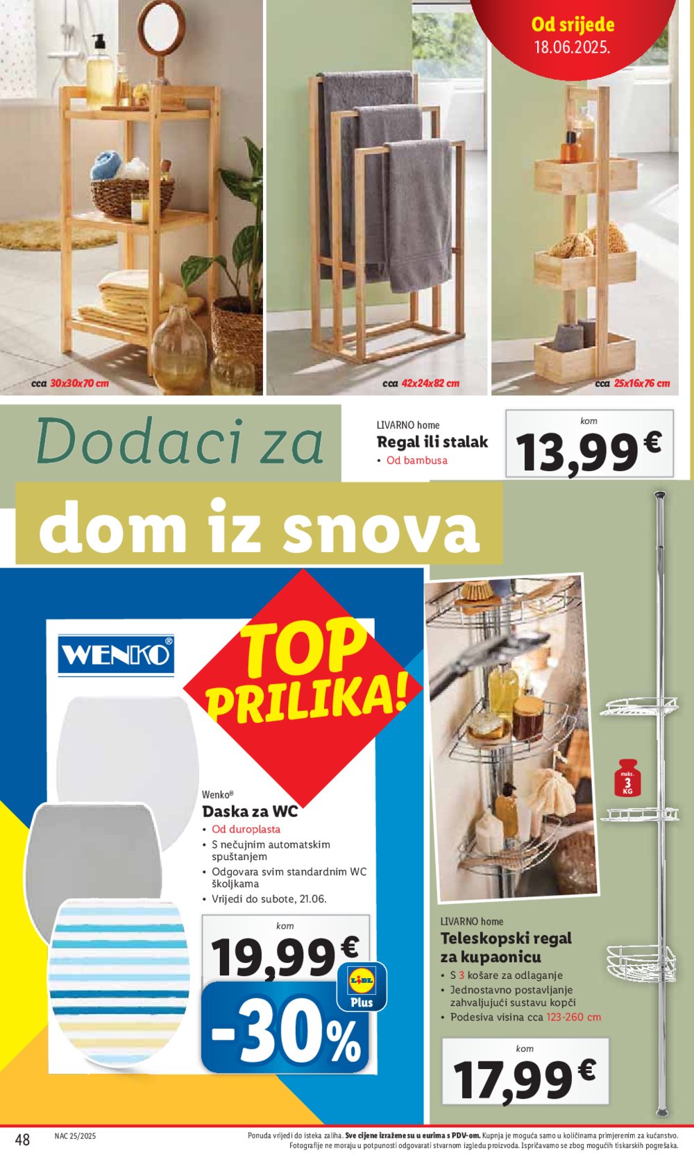 Lidl katalog Super ponuda od ponedjeljka 16.06.-22.06.2025.