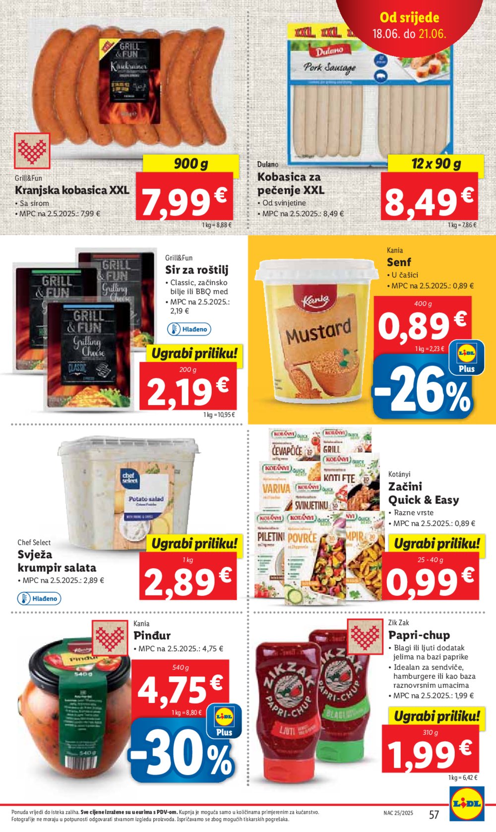 Lidl katalog Super ponuda od ponedjeljka 16.06.-22.06.2025.
