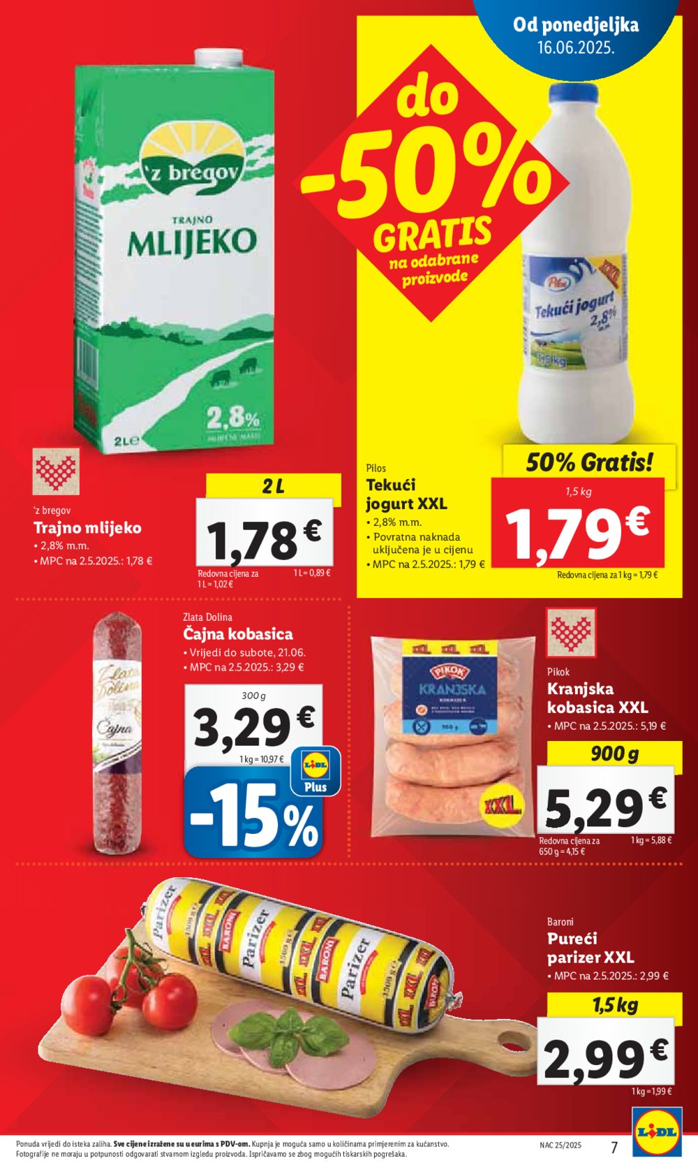 Lidl katalog Super ponuda od ponedjeljka 16.06.-22.06.2025.