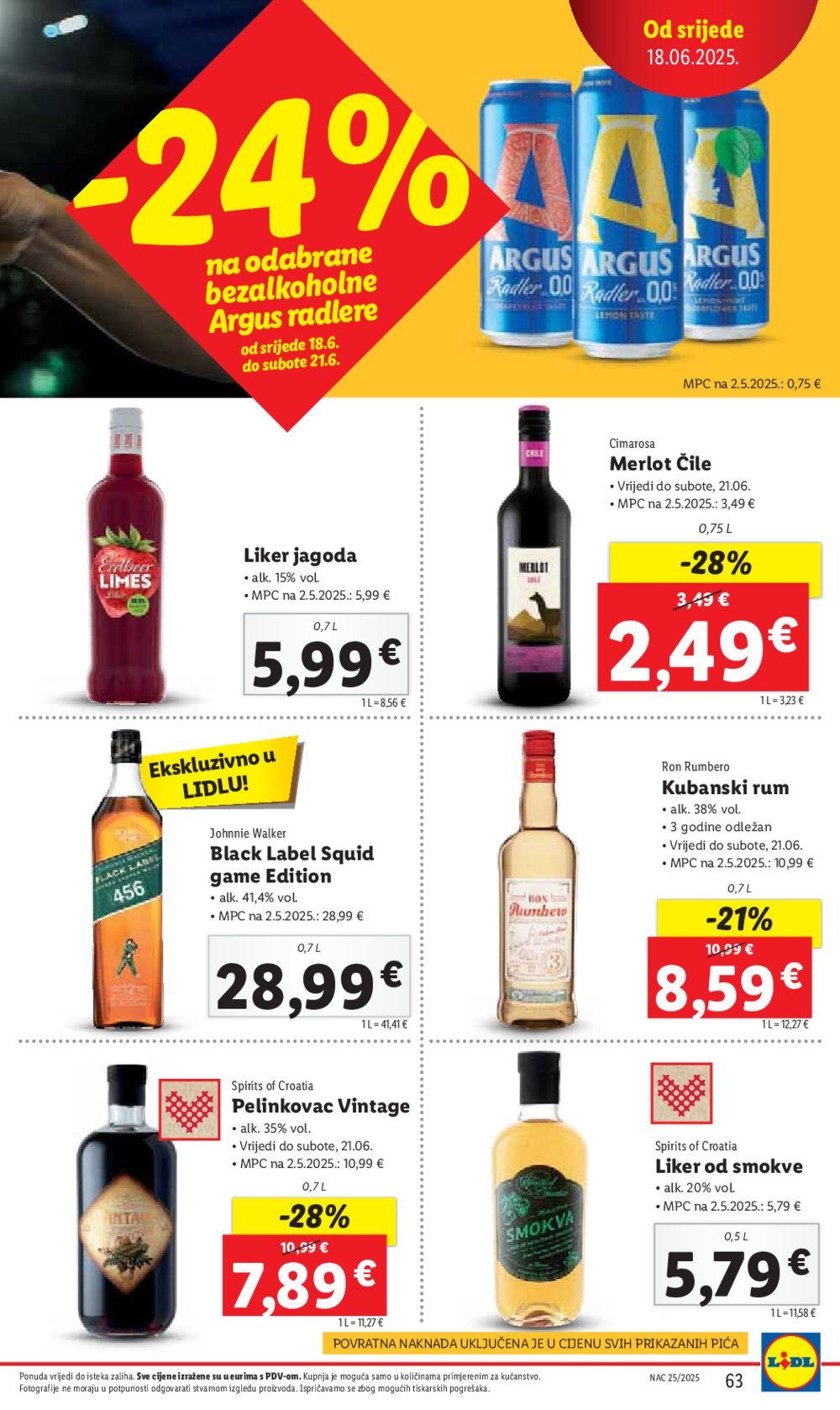 Lidl katalog Super ponuda od ponedjeljka 16.06.-22.06.2025.
