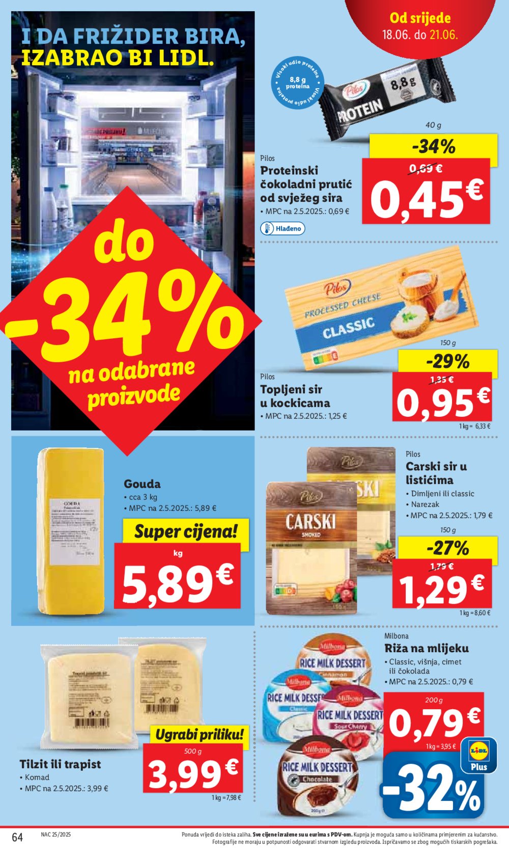 Lidl katalog Super ponuda od ponedjeljka 16.06.-22.06.2025.