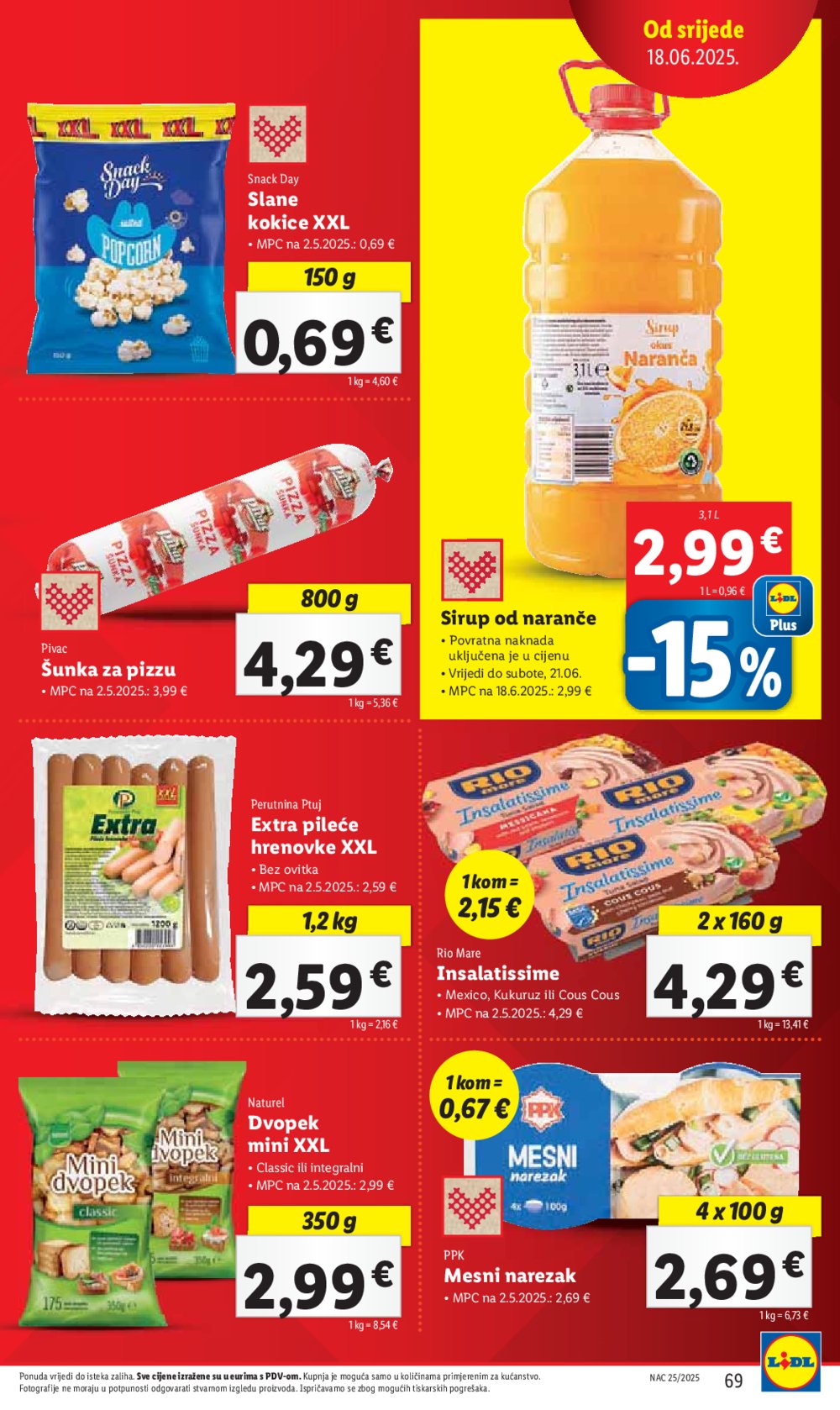 Lidl katalog Super ponuda od ponedjeljka 16.06.-22.06.2025.