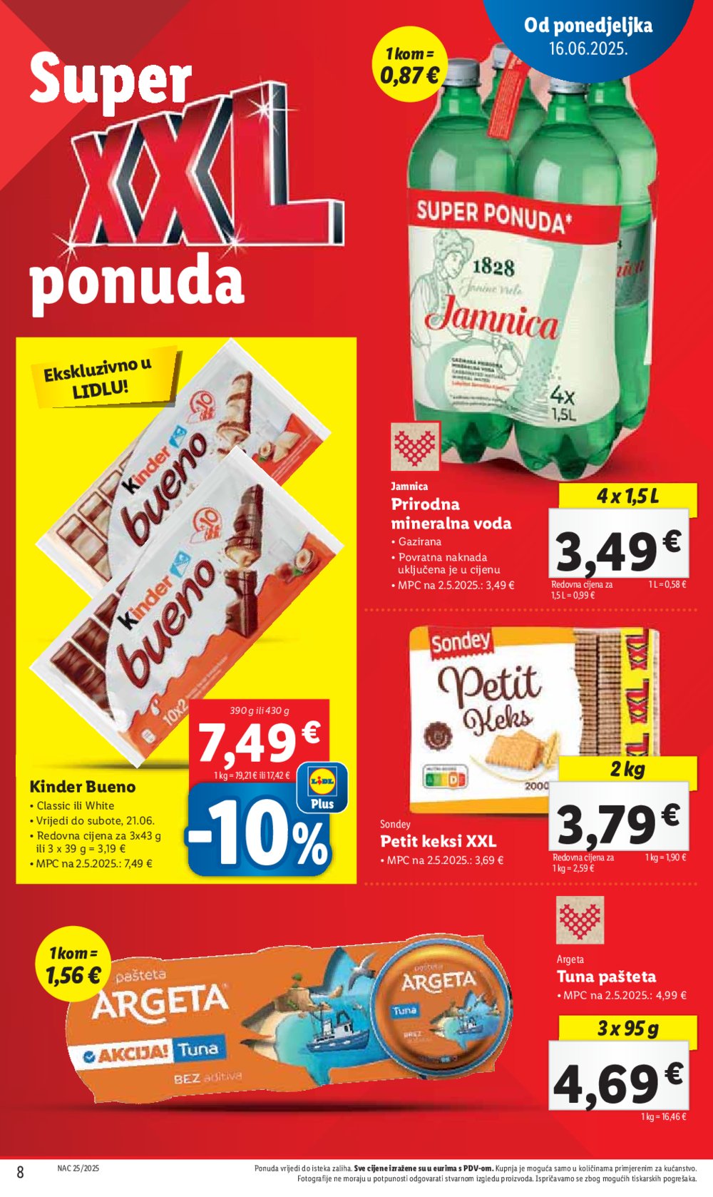 Lidl katalog Super ponuda od ponedjeljka 16.06.-22.06.2025.