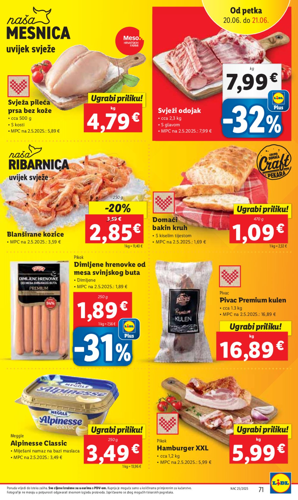 Lidl katalog Super ponuda od ponedjeljka 16.06.-22.06.2025.
