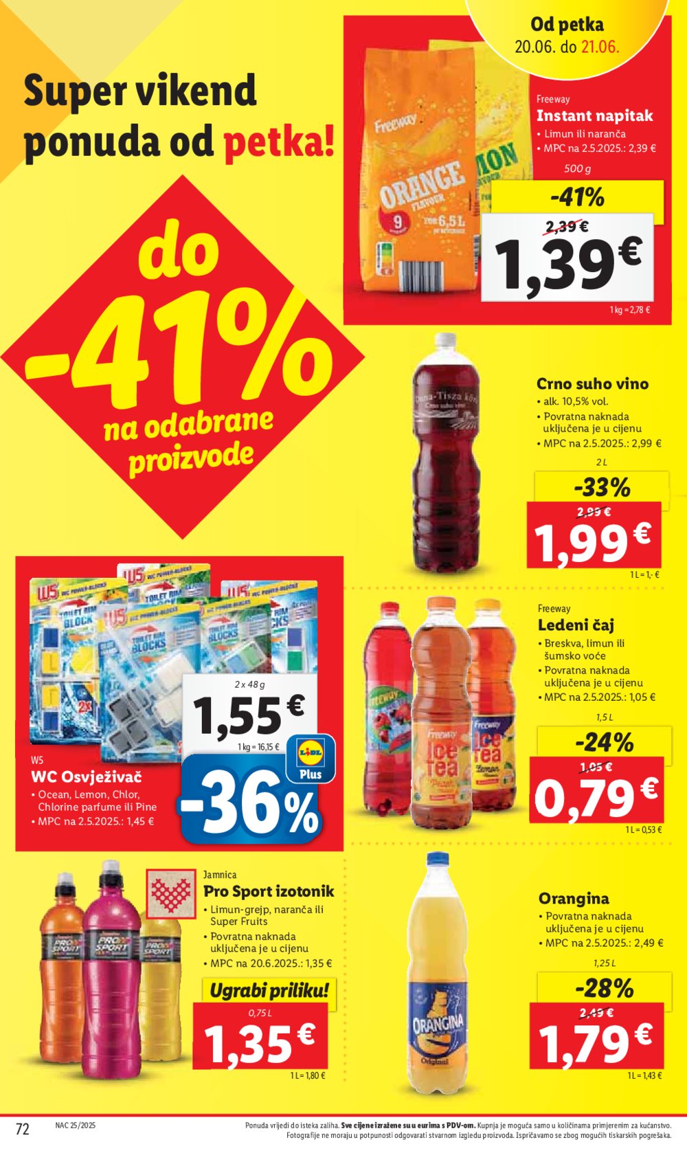 Lidl katalog Super ponuda od ponedjeljka 16.06.-22.06.2025.