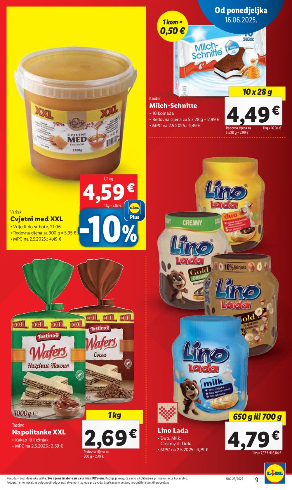 Lidl katalog Super ponuda od ponedjeljka 16.06.-22.06.2025.