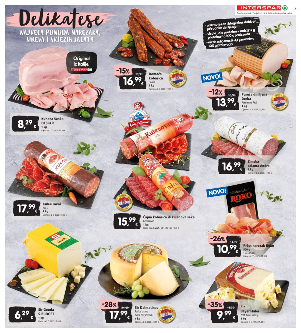 INTERSPAR katalog Akcija 18.06.-24.06.2025.