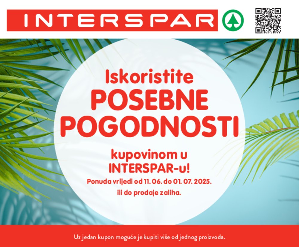 INTERSPAR posebne pogodnosti katalog Akcija 11.06.-01.07.2025.