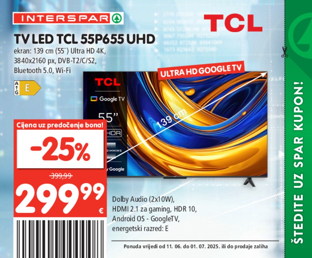 INTERSPAR posebne pogodnosti katalog Akcija 11.06.-01.07.2025.