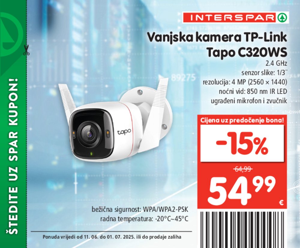 INTERSPAR posebne pogodnosti katalog Akcija 11.06.-01.07.2025.