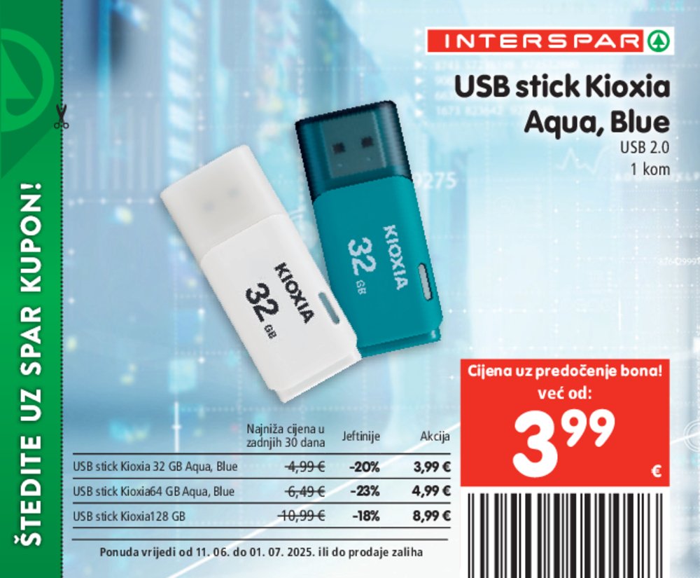 INTERSPAR posebne pogodnosti katalog Akcija 11.06.-01.07.2025.
