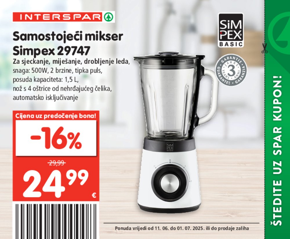 INTERSPAR posebne pogodnosti katalog Akcija 11.06.-01.07.2025.