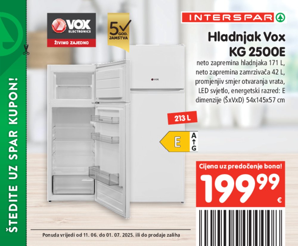 INTERSPAR posebne pogodnosti katalog Akcija 11.06.-01.07.2025.