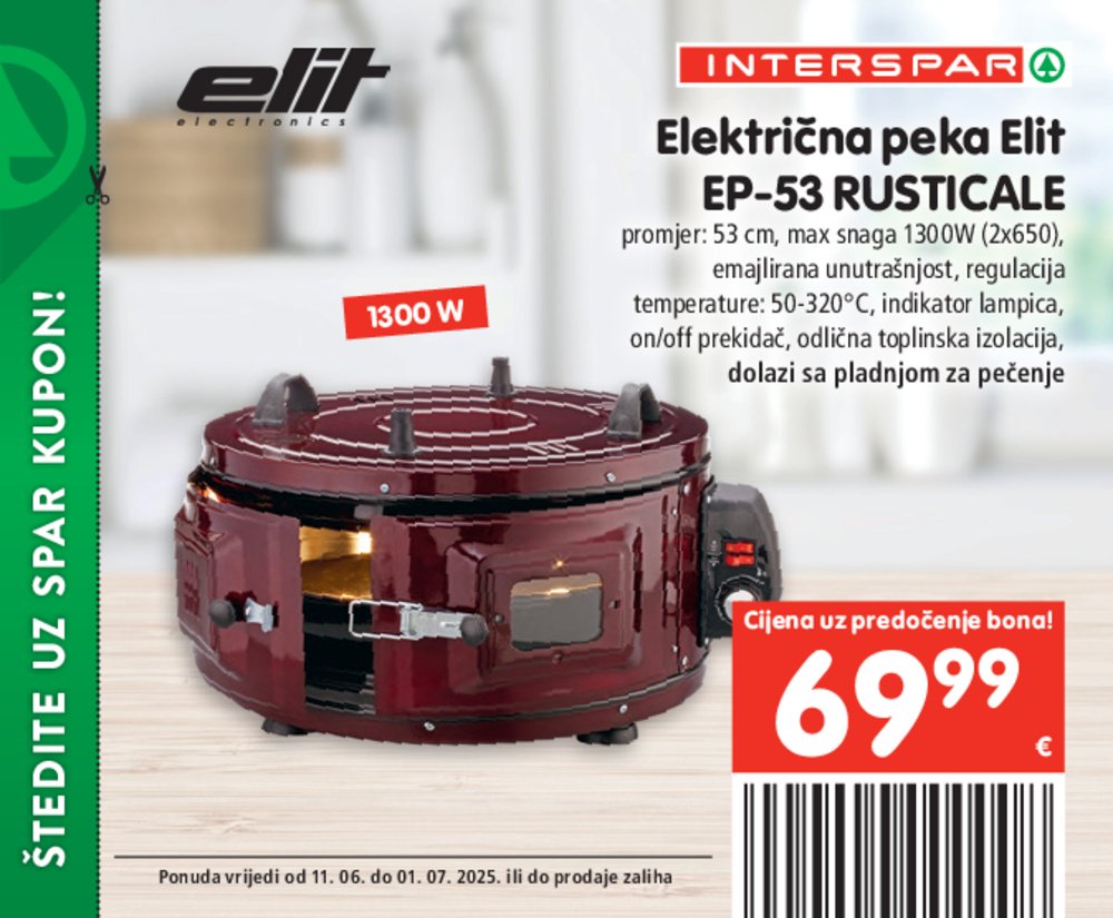INTERSPAR posebne pogodnosti katalog Akcija 11.06.-01.07.2025.