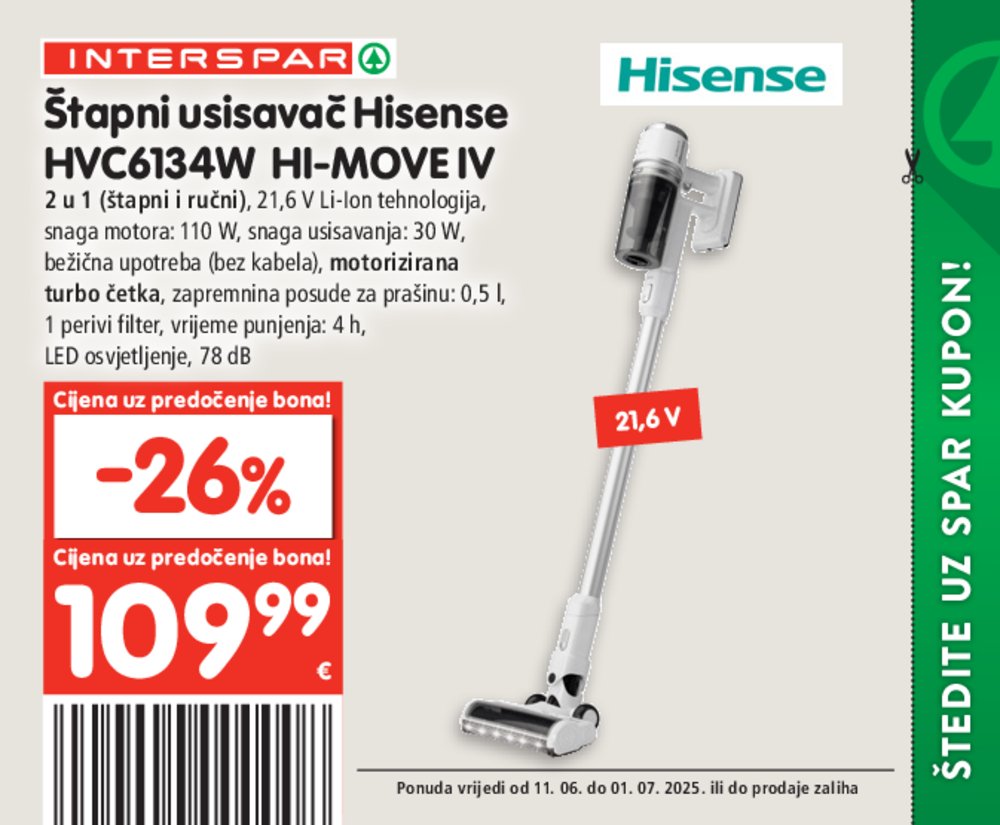 INTERSPAR posebne pogodnosti katalog Akcija 11.06.-01.07.2025.