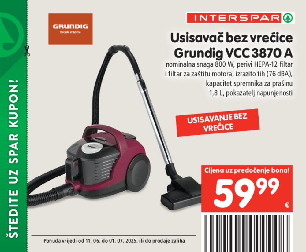 INTERSPAR posebne pogodnosti katalog Akcija 11.06.-01.07.2025.
