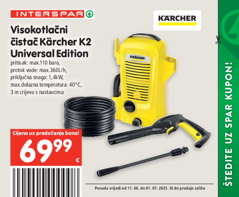 INTERSPAR posebne pogodnosti katalog Akcija 11.06.-01.07.2025.