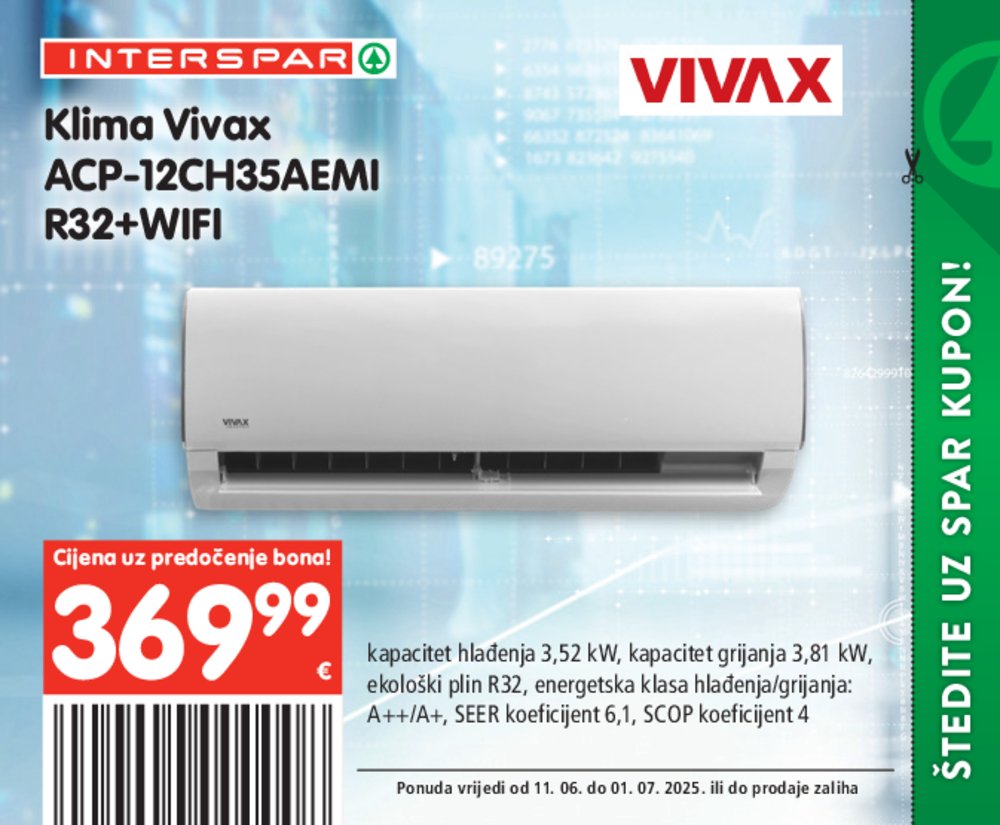 INTERSPAR posebne pogodnosti katalog Akcija 11.06.-01.07.2025.