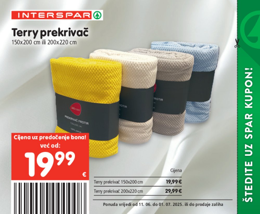 INTERSPAR posebne pogodnosti katalog Akcija 11.06.-01.07.2025.