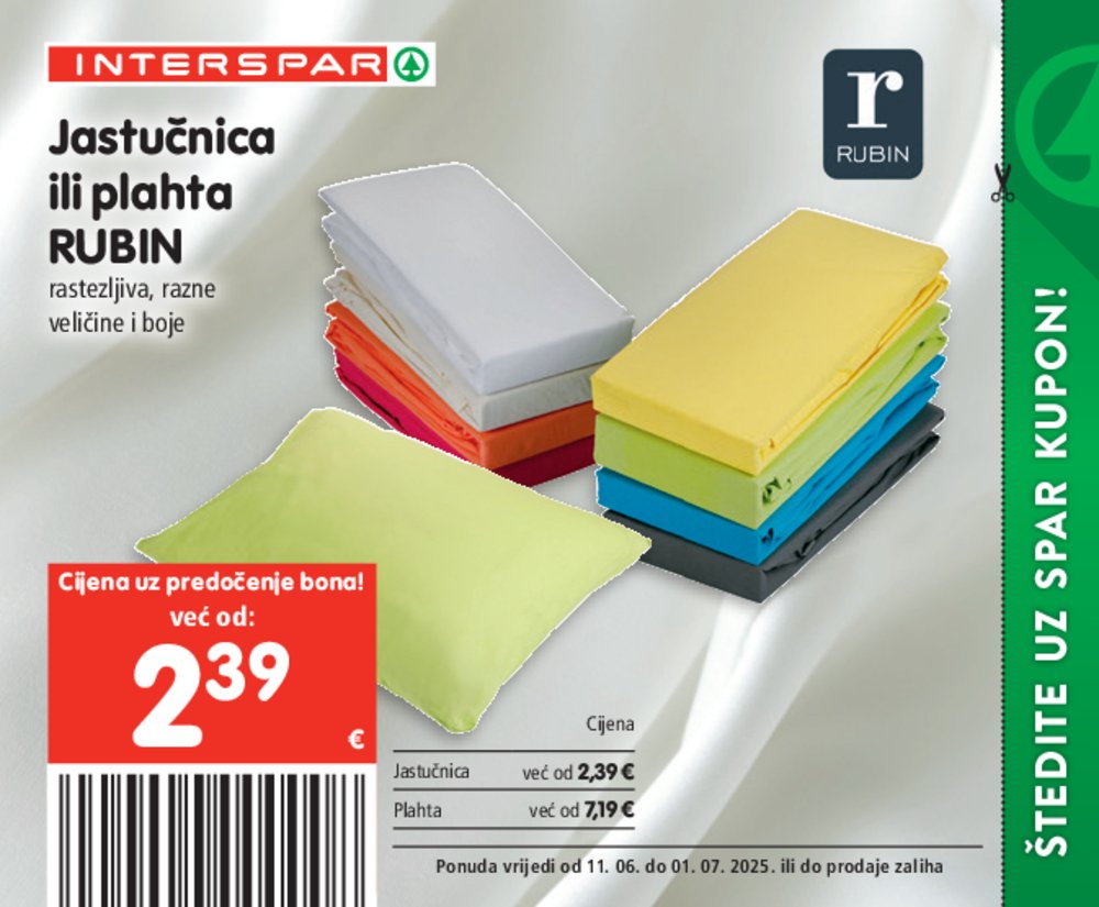 INTERSPAR posebne pogodnosti katalog Akcija 11.06.-01.07.2025.