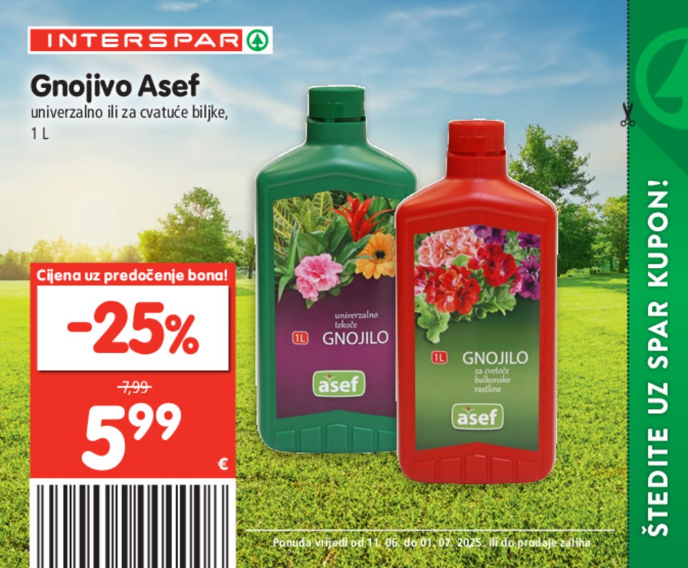 INTERSPAR posebne pogodnosti katalog Akcija 11.06.-01.07.2025.