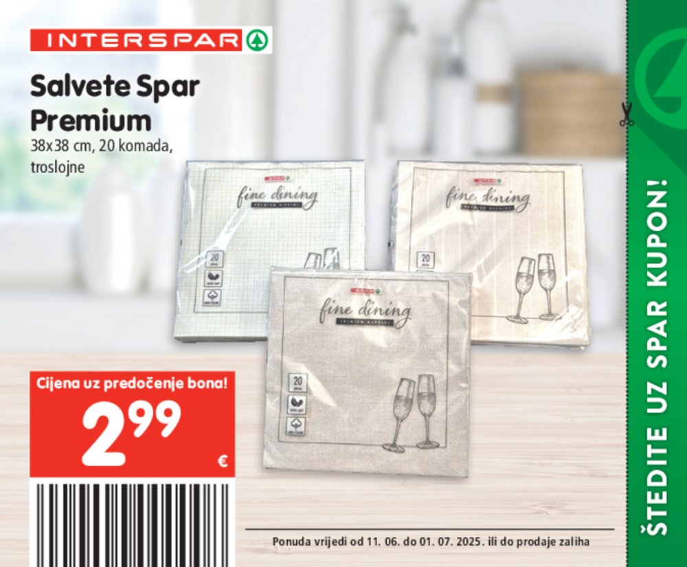 INTERSPAR posebne pogodnosti katalog Akcija 11.06.-01.07.2025.