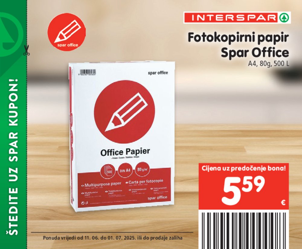 INTERSPAR posebne pogodnosti katalog Akcija 11.06.-01.07.2025.
