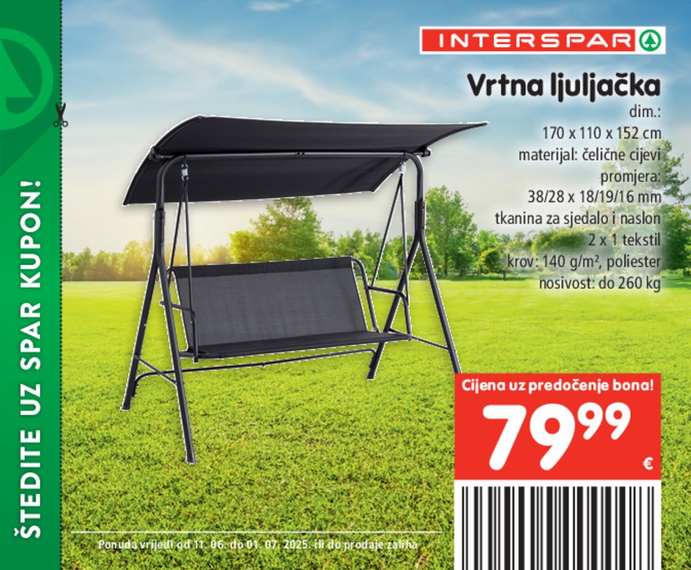 INTERSPAR posebne pogodnosti katalog Akcija 11.06.-01.07.2025.