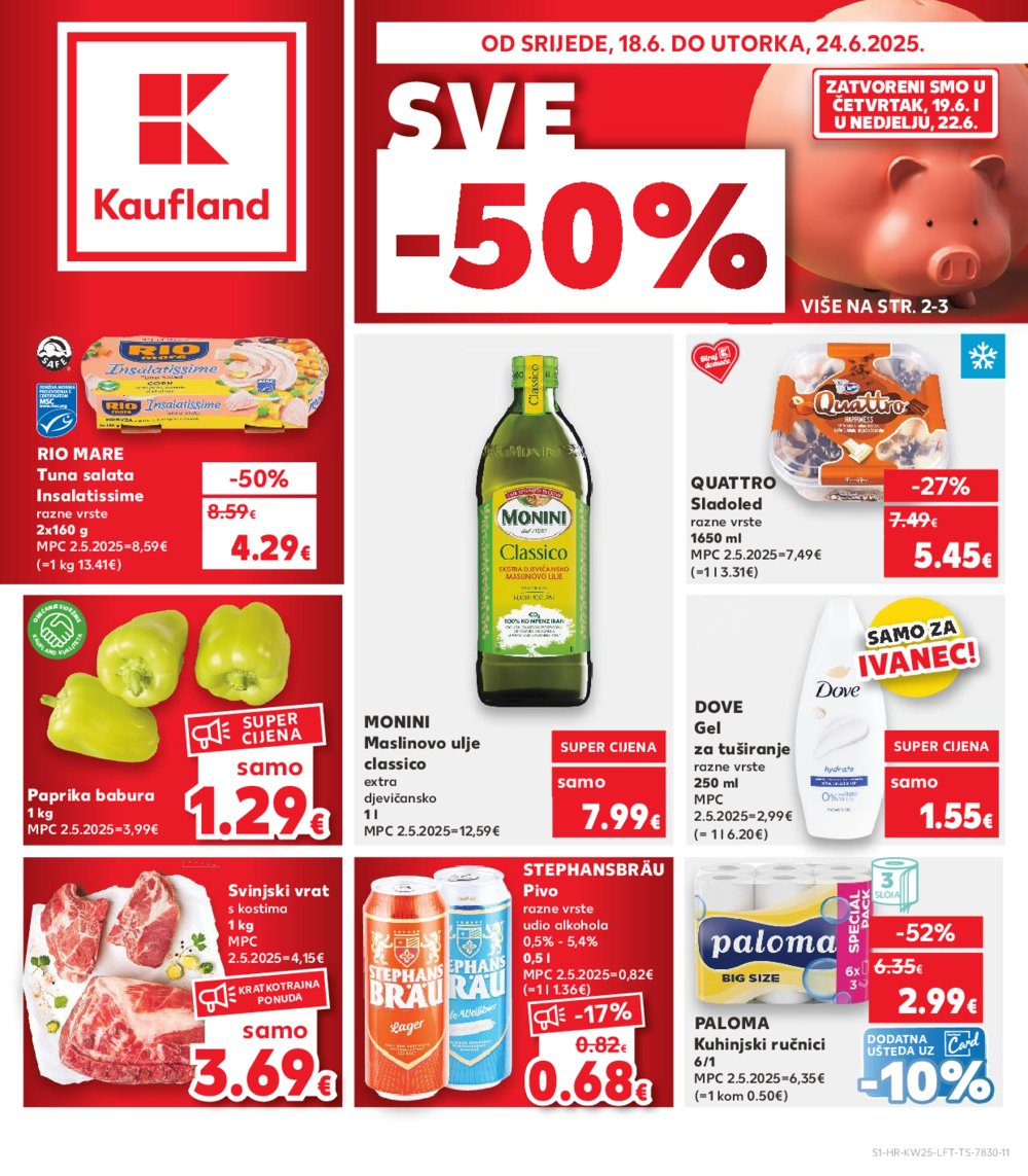 Kaufland katalog Akcija 18.06.-24.06.2025. Ivanec