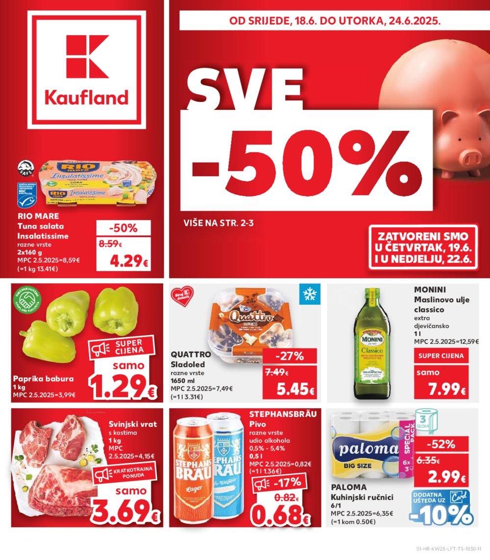 Kaufland katalog Akcija 18.06.-24.06.2025. Odabrane poslovnice