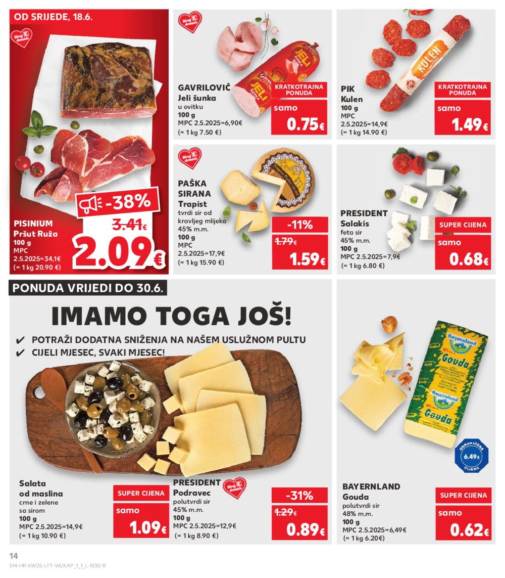 Kaufland katalog Akcija 18.06.-24.06.2025. Odabrane poslovnice