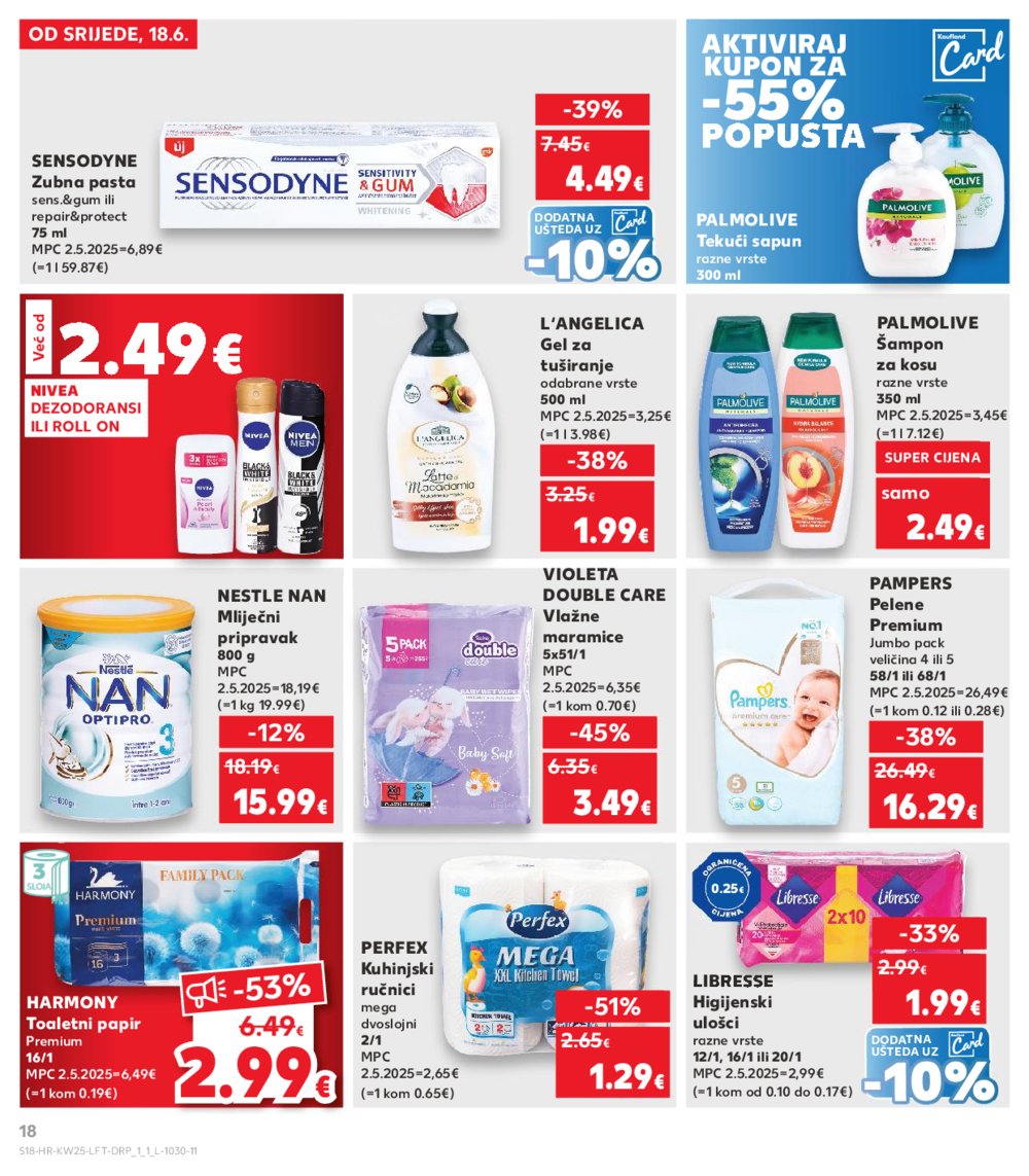 Kaufland katalog Akcija 18.06.-24.06.2025. Odabrane poslovnice