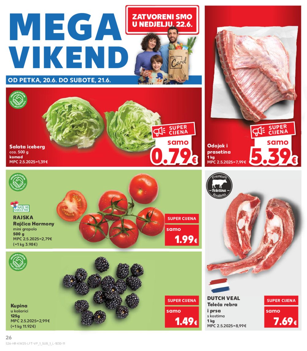 Kaufland katalog Akcija 18.06.-24.06.2025. Odabrane poslovnice