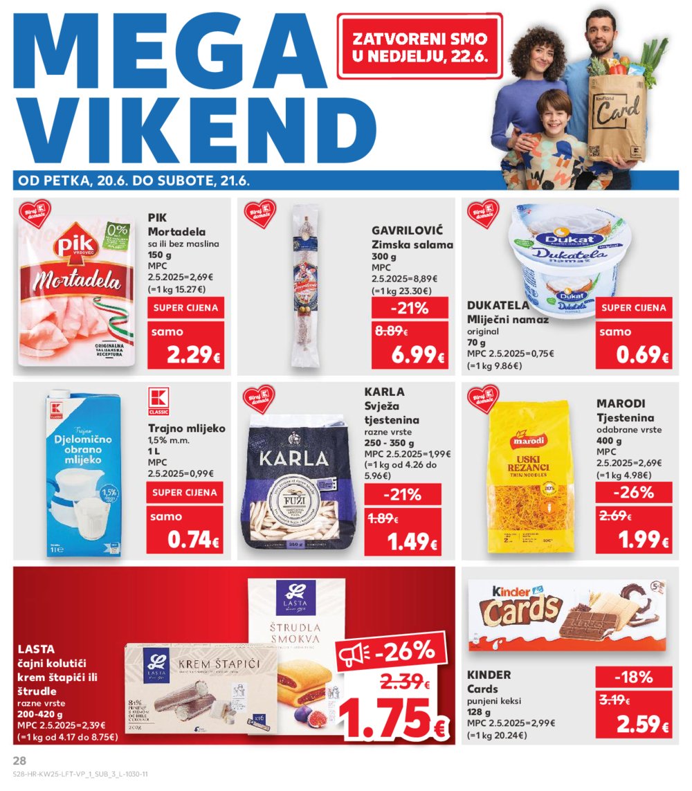 Kaufland katalog Akcija 18.06.-24.06.2025. Odabrane poslovnice