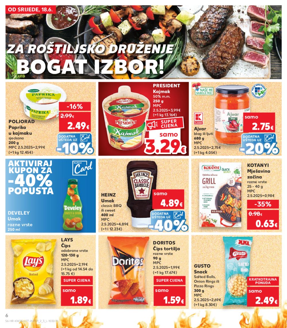 Kaufland katalog Akcija 18.06.-24.06.2025. Odabrane poslovnice