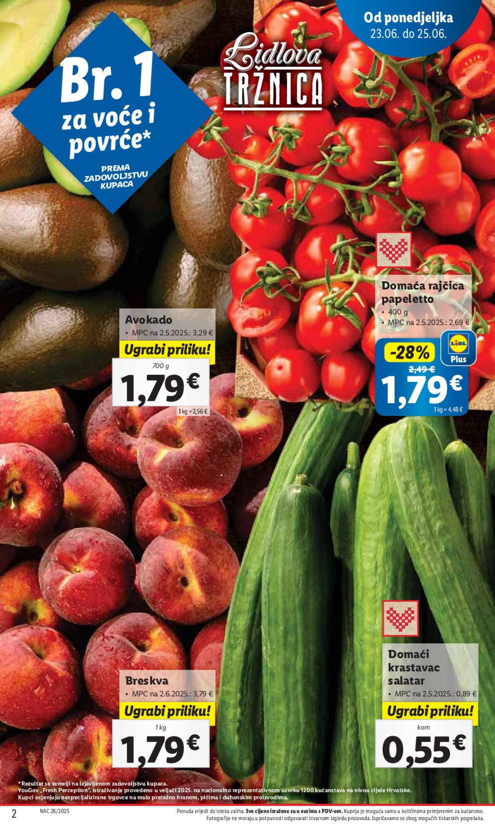Lidl super ponuda od ponedjeljka 23.06. - 29.06.2025.