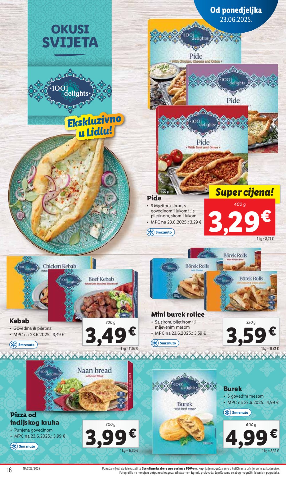 Lidl super ponuda od ponedjeljka 23.06. - 29.06.2025.