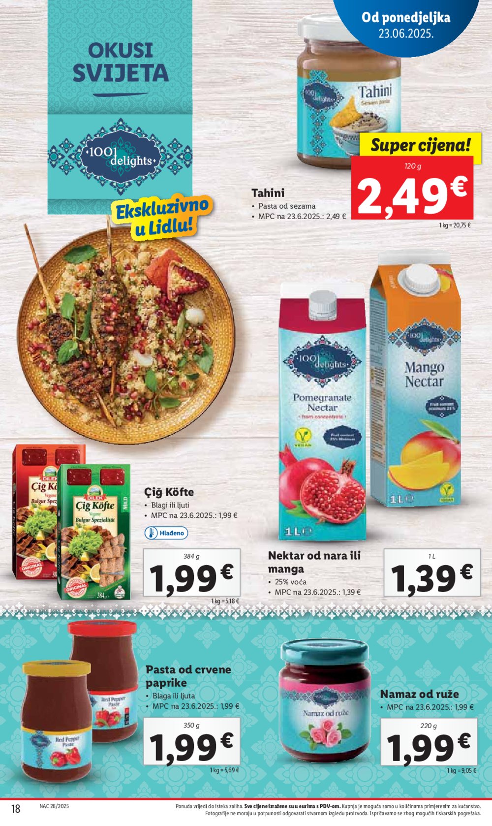 Lidl super ponuda od ponedjeljka 23.06. - 29.06.2025.