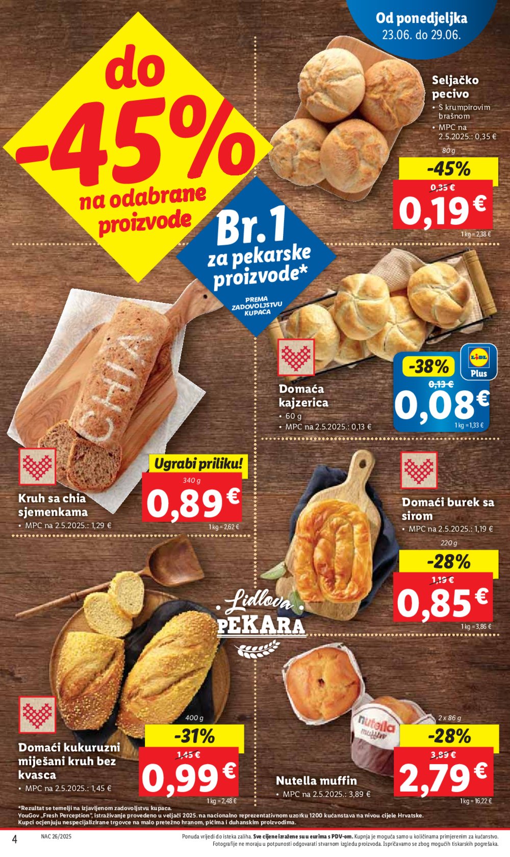 Lidl super ponuda od ponedjeljka 23.06. - 29.06.2025.