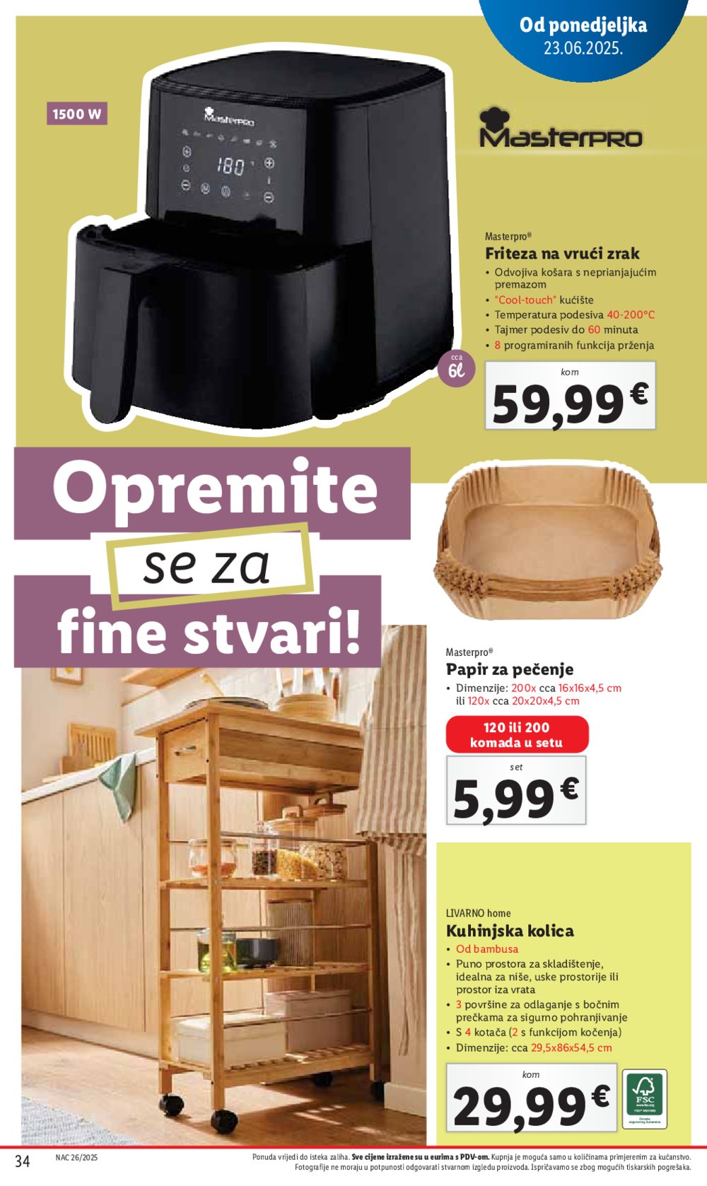 Lidl super ponuda od ponedjeljka 23.06. - 29.06.2025.