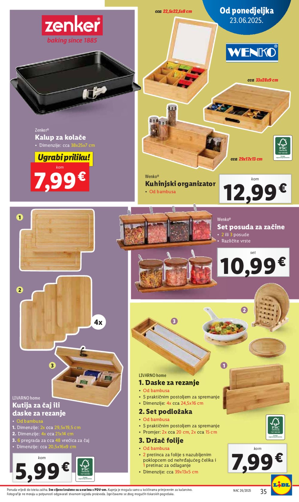 Lidl super ponuda od ponedjeljka 23.06. - 29.06.2025.