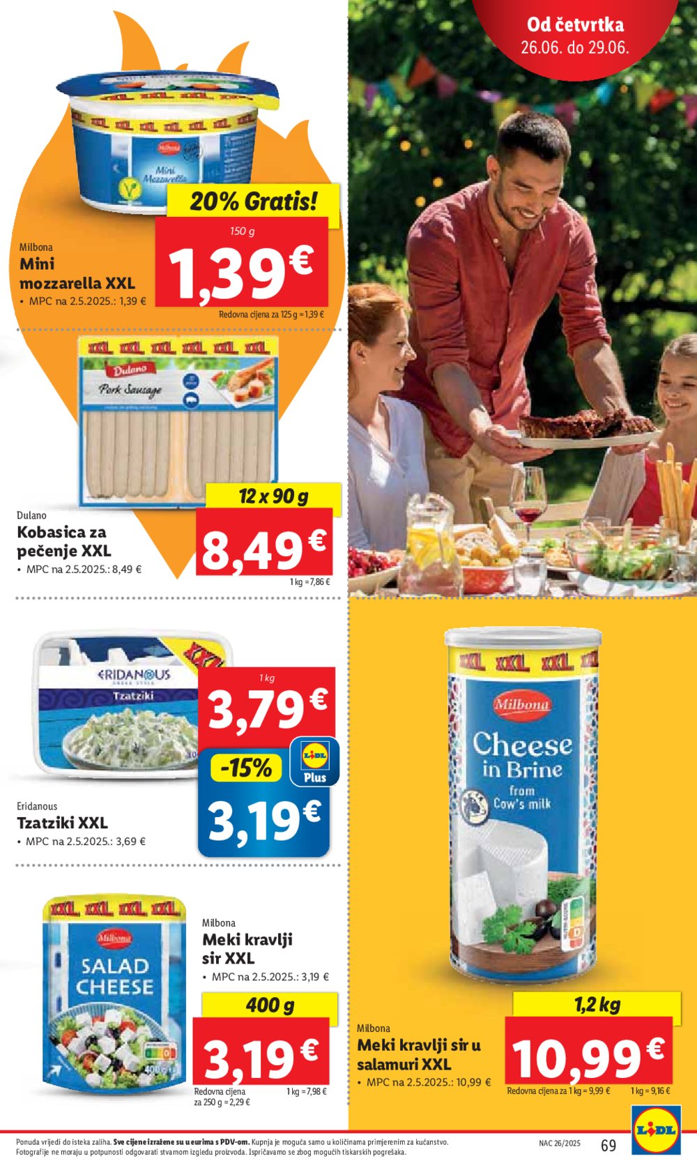 Lidl super ponuda od ponedjeljka 23.06. - 29.06.2025.